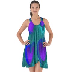 Purple Hearts Show Some Back Chiffon Dress by kiernankallan