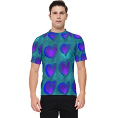 Purple Hearts Men s Short Sleeve Rash Guard