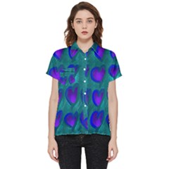 Purple Hearts Short Sleeve Pocket Shirt