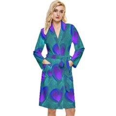 Purple Hearts Robe by kiernankallan