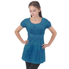 Raindrops Puff Sleeve Tunic Top by kiernankallan