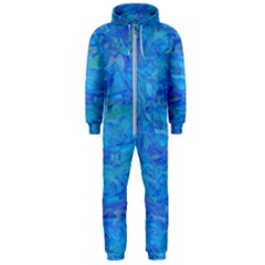 Blue Blue Ocean Hooded Jumpsuit (men)  by kiernankallan