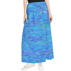 Blue Blue Ocean Maxi Chiffon Skirt