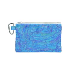 Blue Blue Ocean Canvas Cosmetic Bag (small) by kiernankallan