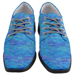 Blue Blue Ocean Women Heeled Oxford Shoes by kiernankallan