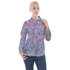 Speckled Women s Long Sleeve Pocket Shirt