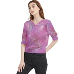 Bubbles Quarter Sleeve Blouse