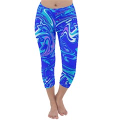  Blue Blue Sea Capri Winter Leggings 