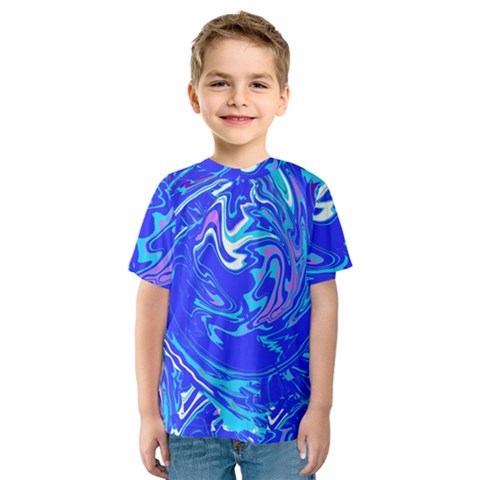  Blue Blue Sea Kids  Sport Mesh Tee by kiernankallan