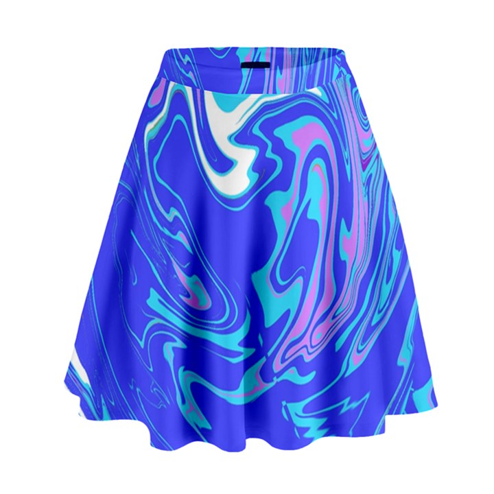  Blue Blue Sea High Waist Skirt