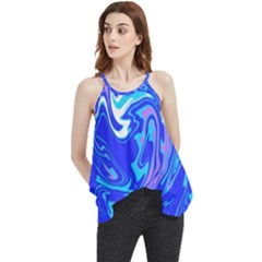  Blue Blue Sea Flowy Camisole Tank Top