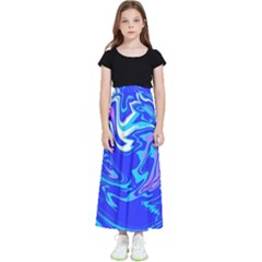  Blue Blue Sea Kids  Flared Maxi Skirt by kiernankallan