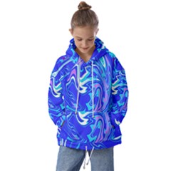  Blue Blue Sea Kids  Oversized Hoodie