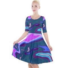 Sea Change Quarter Sleeve A-line Dress by kiernankallan