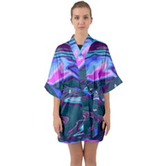 Sea Change Half Sleeve Satin Kimono  by kiernankallan