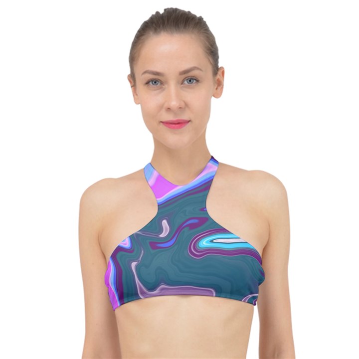 Sea Change High Neck Bikini Top