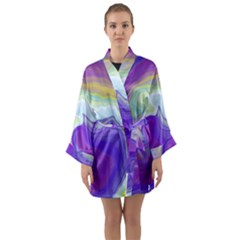 Good Vibrations Long Sleeve Satin Kimono by kiernankallan