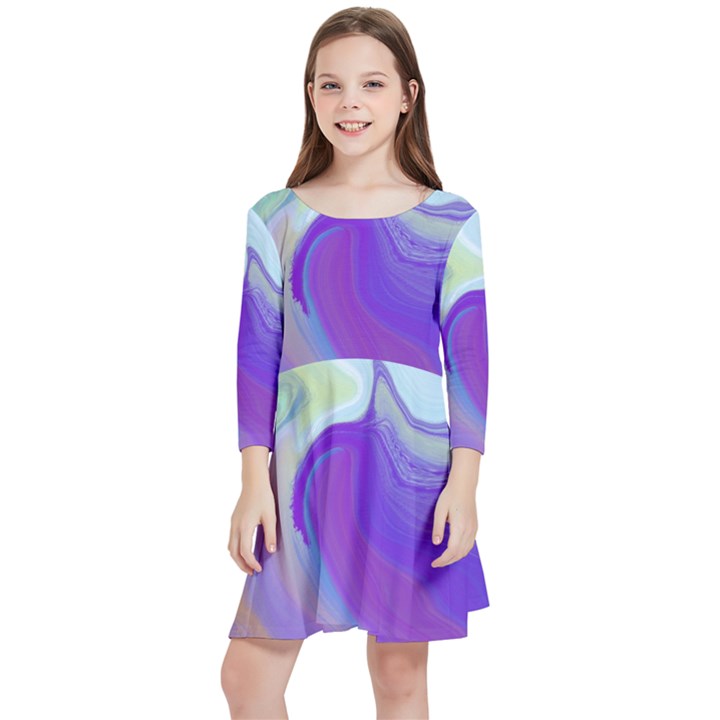 Good Vibrations Kids  Quarter Sleeve Skater Dress