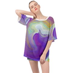 Good Vibrations Oversized Chiffon Top by kiernankallan