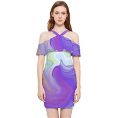 Good Vibrations Shoulder Frill Bodycon Summer Dress by kiernankallan