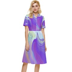 Good Vibrations Button Top Knee Length Dress