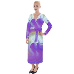 Good Vibrations Velvet Maxi Wrap Dress by kiernankallan