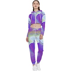 Good Vibrations Cropped Zip Up Lounge Set by kiernankallan