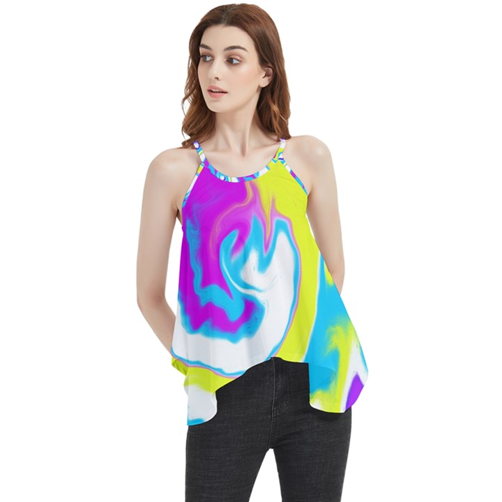 Psychedelic  Flowy Camisole Tank Top