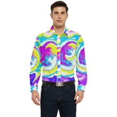 Psychedelic  Men s Long Sleeve Pocket Shirt 