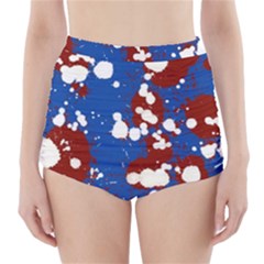 Splatter High-waisted Bikini Bottoms by kiernankallan