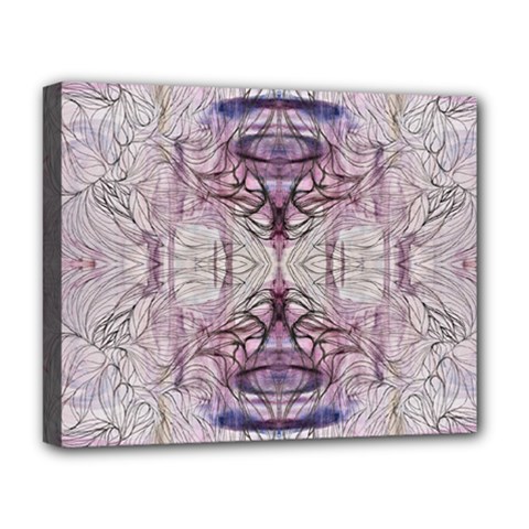 Amethyst Repeats Iv Deluxe Canvas 20  X 16  (stretched) by kaleidomarblingart