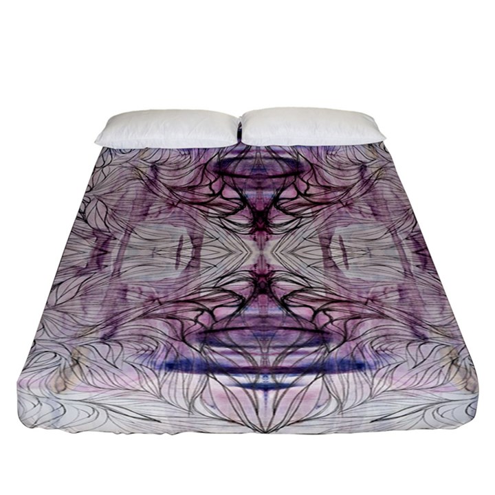 Amethyst repeats IV Fitted Sheet (California King Size)