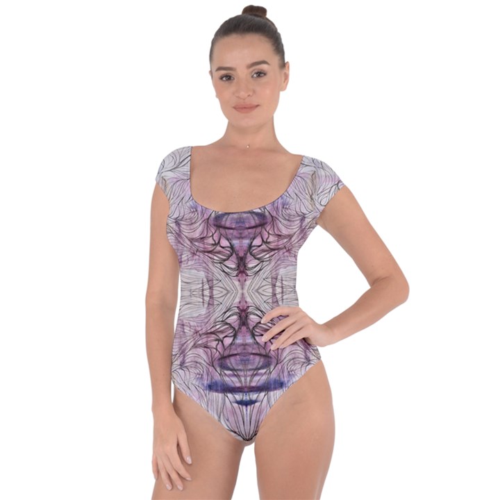 Amethyst repeats IV Short Sleeve Leotard 