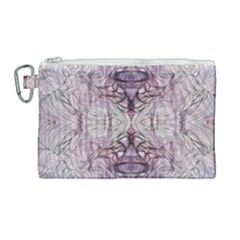 Amethyst Repeats Iv Canvas Cosmetic Bag (large) by kaleidomarblingart