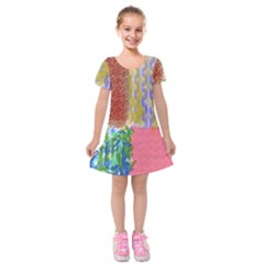 Mishmash Kids  Short Sleeve Velvet Dress