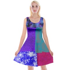 Patches Reversible Velvet Sleeveless Dress