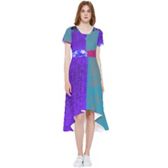 Patches High Low Boho Dress