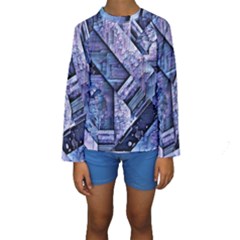 Different Volumes Kids  Long Sleeve Swimwear by MRNStudios