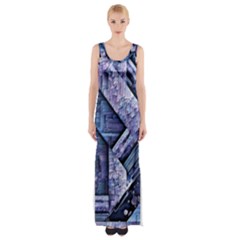 Different Volumes Thigh Split Maxi Dress by MRNStudios