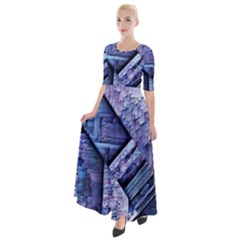 Different Volumes Half Sleeves Maxi Dress by MRNStudios