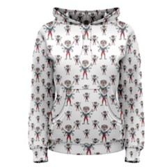 Sketchy Style Scarecrow Drawing Motif Pattern Women s Pullover Hoodie by dflcprintsclothing