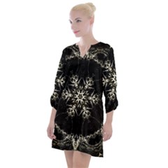 Bnw Mandala Open Neck Shift Dress by MRNStudios