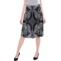 Lunar Phases Midi Beach Skirt by MRNStudios