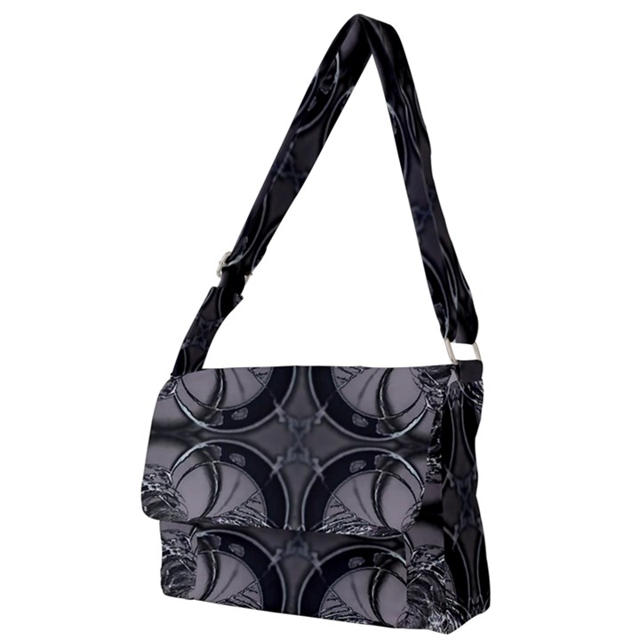 Lunar Phases Full Print Messenger Bag (L)