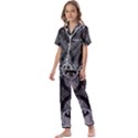 Lunar Phases Kids  Satin Short Sleeve Pajamas Set View1