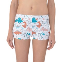 Funny Dinosaurs Kids Boyleg Bikini Bottoms by SychEva