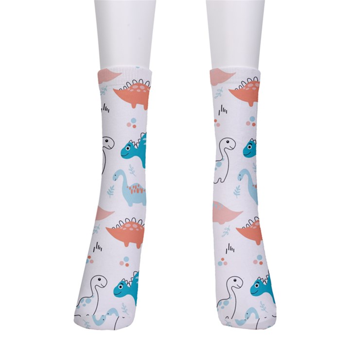 Funny Dinosaurs Kids Men s Crew Socks