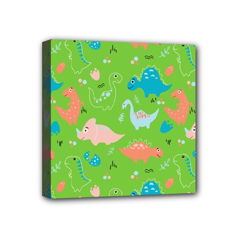 Funny Dinosaur Mini Canvas 4  X 4  (stretched) by SychEva