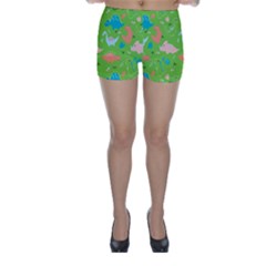 Funny Dinosaur Skinny Shorts by SychEva