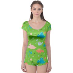 Funny Dinosaur Boyleg Leotard  by SychEva